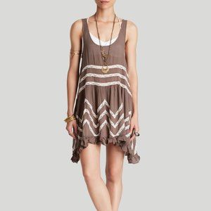 Free People Fiole and Lace Trapeze Slip Dress